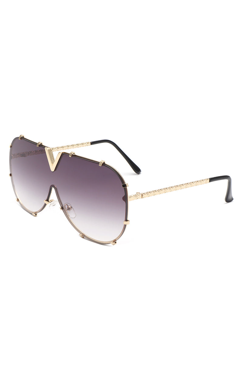 Dazzle – Luxuriöse Oversize-Fliegerbrille