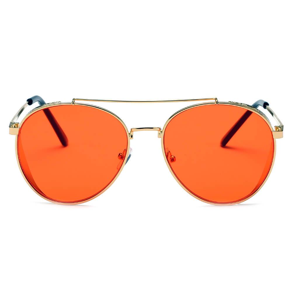 LAREDO - Modern Aviator Brow Bar Aviator Fashion Sunglasses
