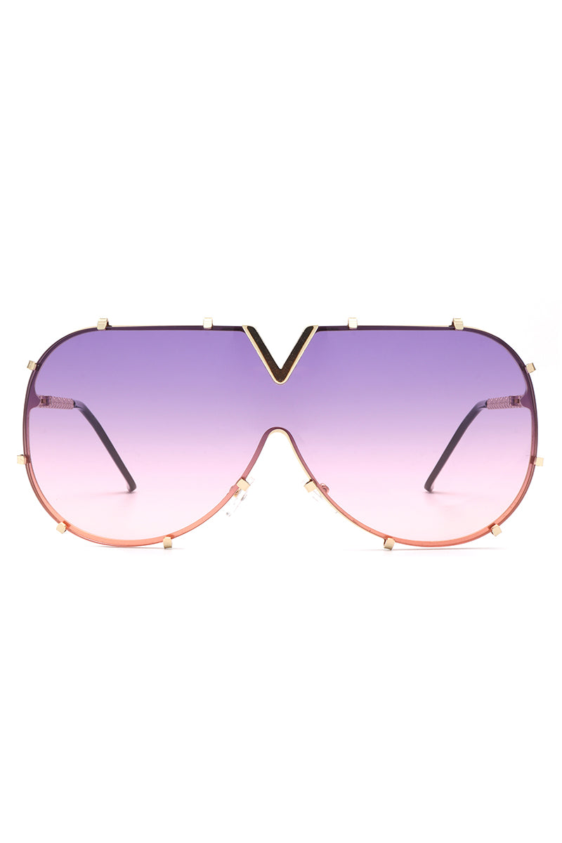 Dazzle – Luxuriöse Oversize-Fliegerbrille