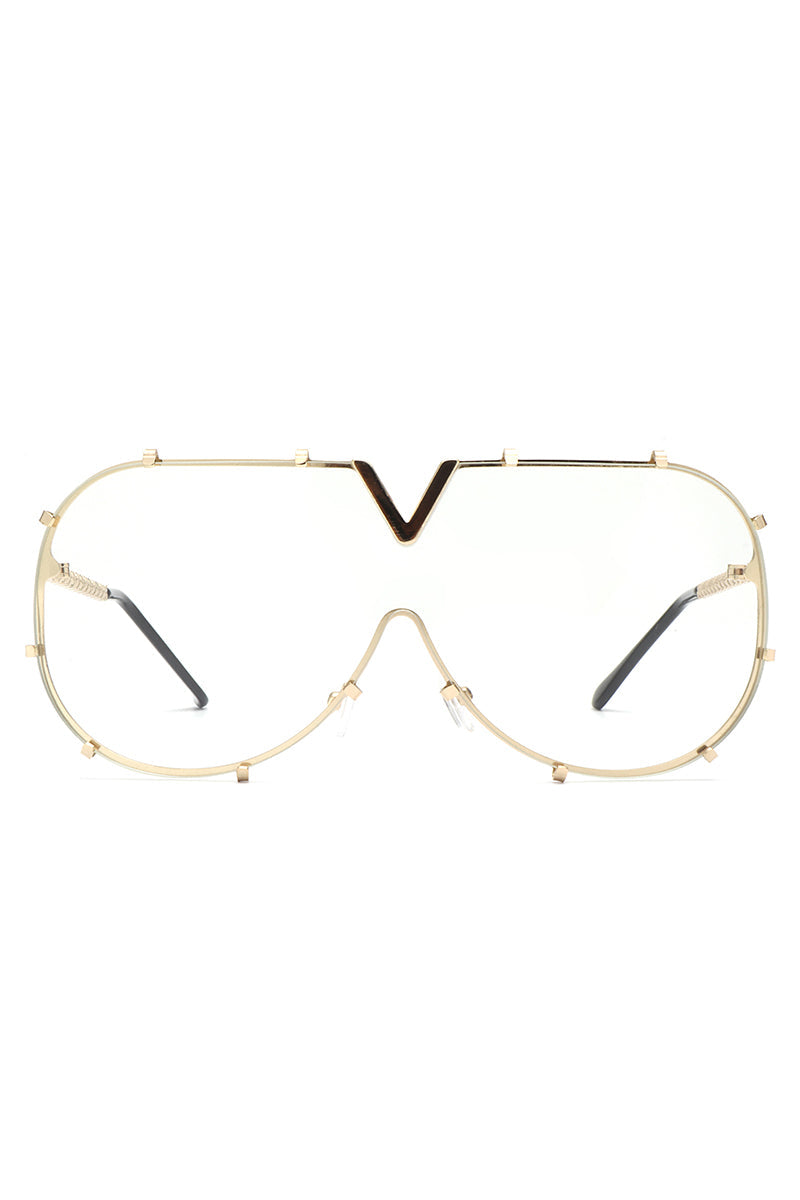 Dazzle - Oversized Luxury Aviator Sunglasses