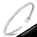 5mm Wide 18cm Long  | White CZ Sterling Silver Tennis Bracelet