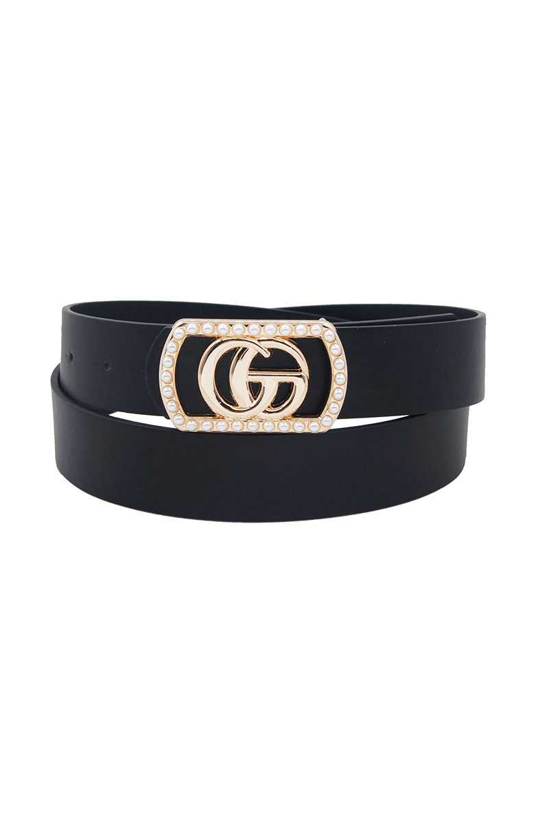 Cinturón con hebilla elegante estilo Gucci