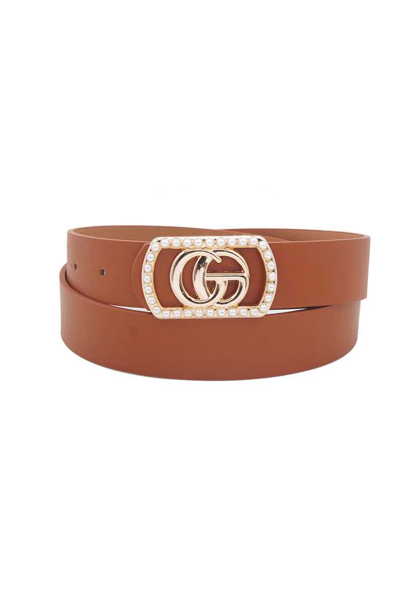 Cinturón con hebilla elegante estilo Gucci