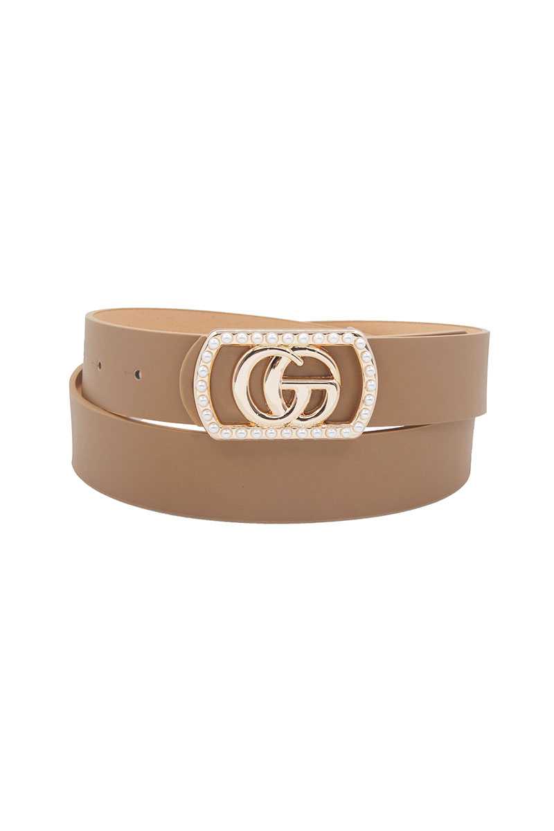 Przepiękny pasek z klamrą w stylu Gucci