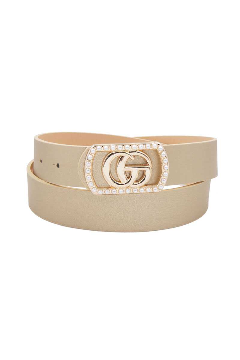 Cinturón con hebilla elegante estilo Gucci
