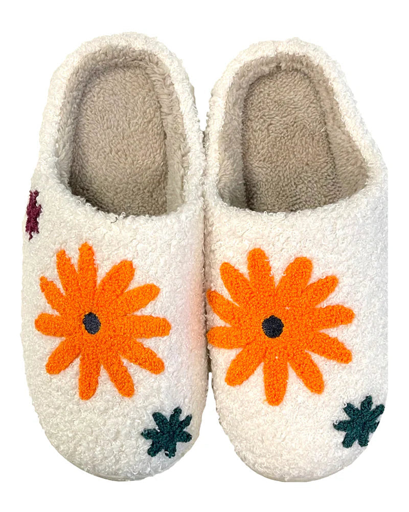 Blommiga tofflor