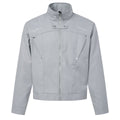 Men's Techwear Zipper Closure Stand Collar Oversized Paneled Cut Workwear Jacket