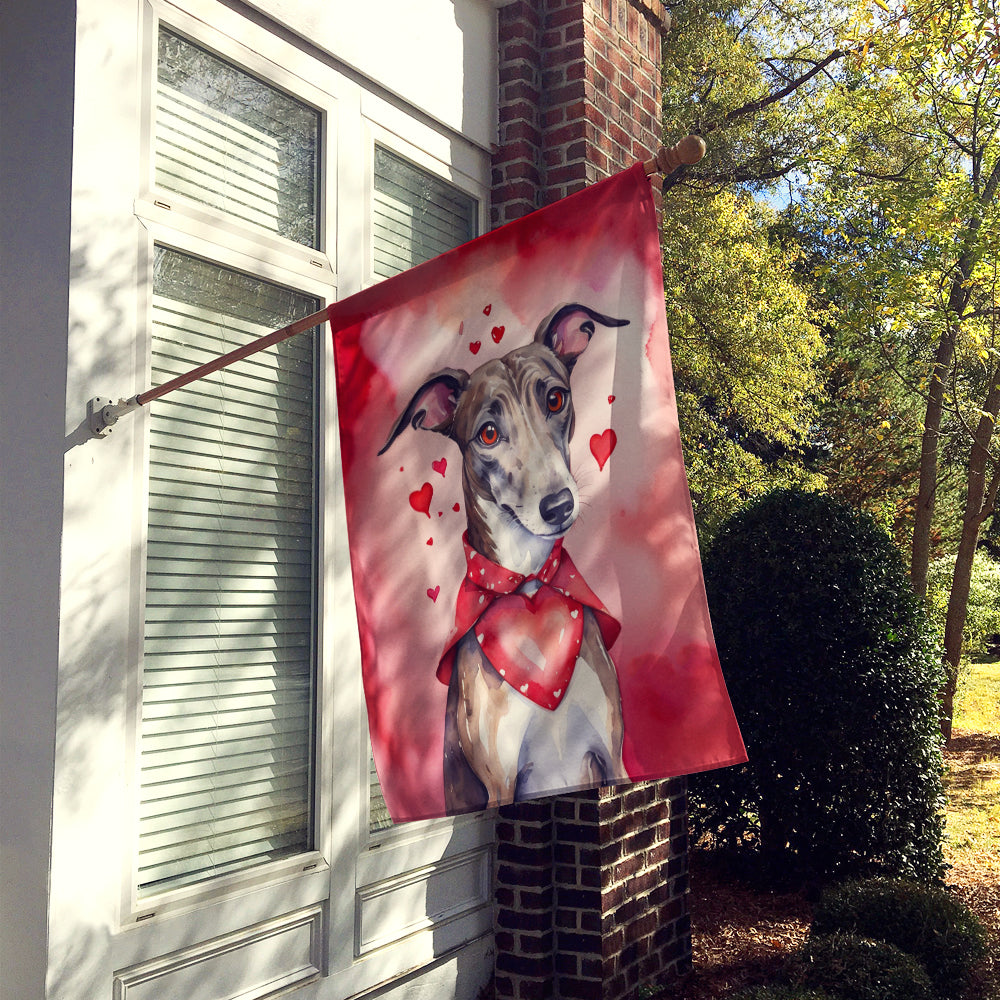 Greyhound My Valentine Husflagga