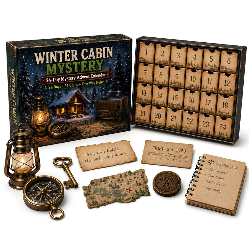 24-Tage-Mystery-Abenteuer-Adventskalender – Weihnachts-Puzzle-Escape-Room-Spiel mit 6 Themen, tägliche Überraschungsentdeckung