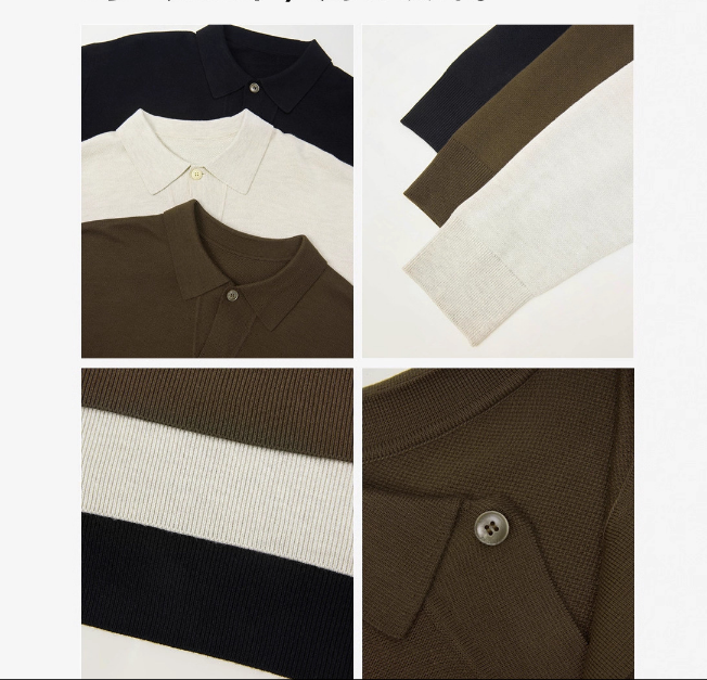 Men's collar sweater