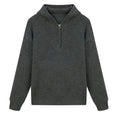 Solid color hooded long sleeved sweater