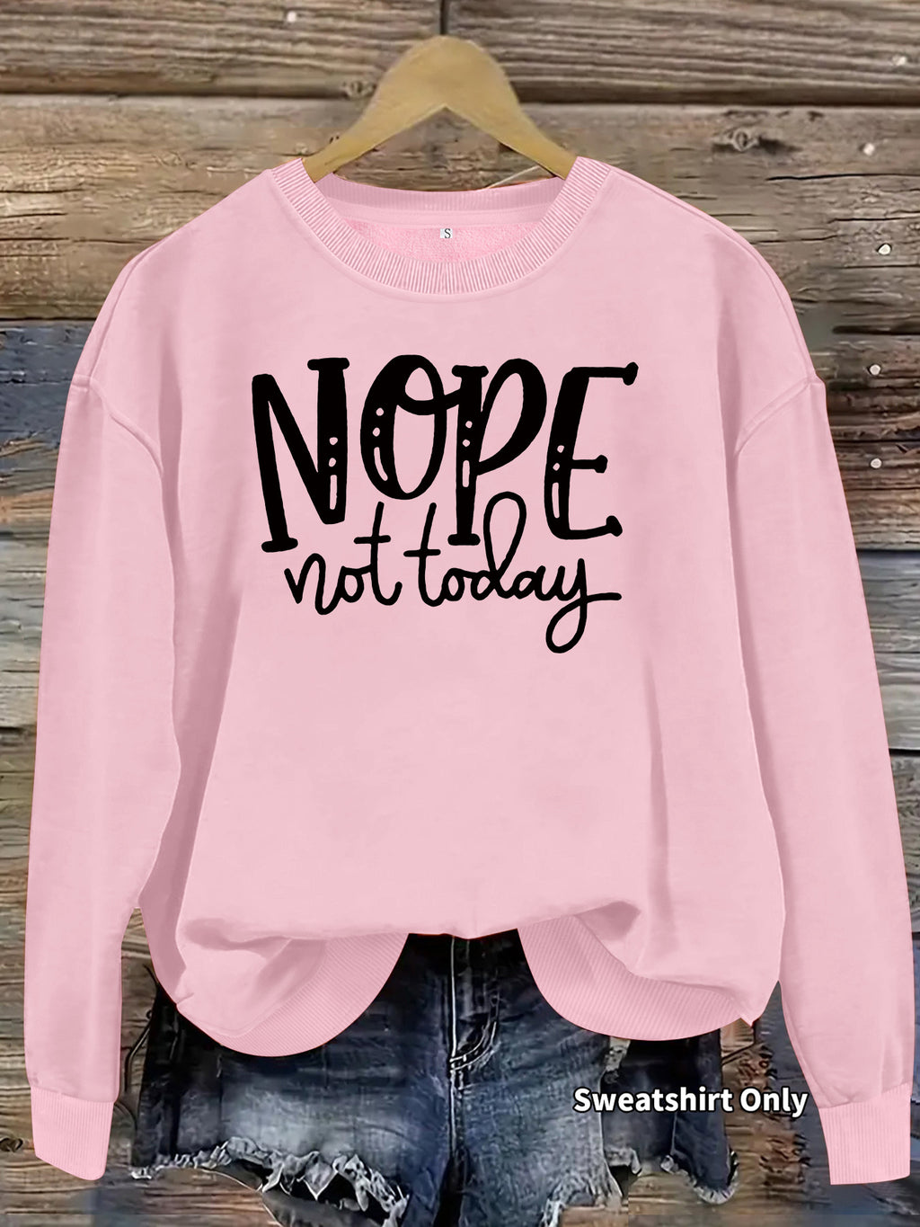 Loose velvet sweatshirt