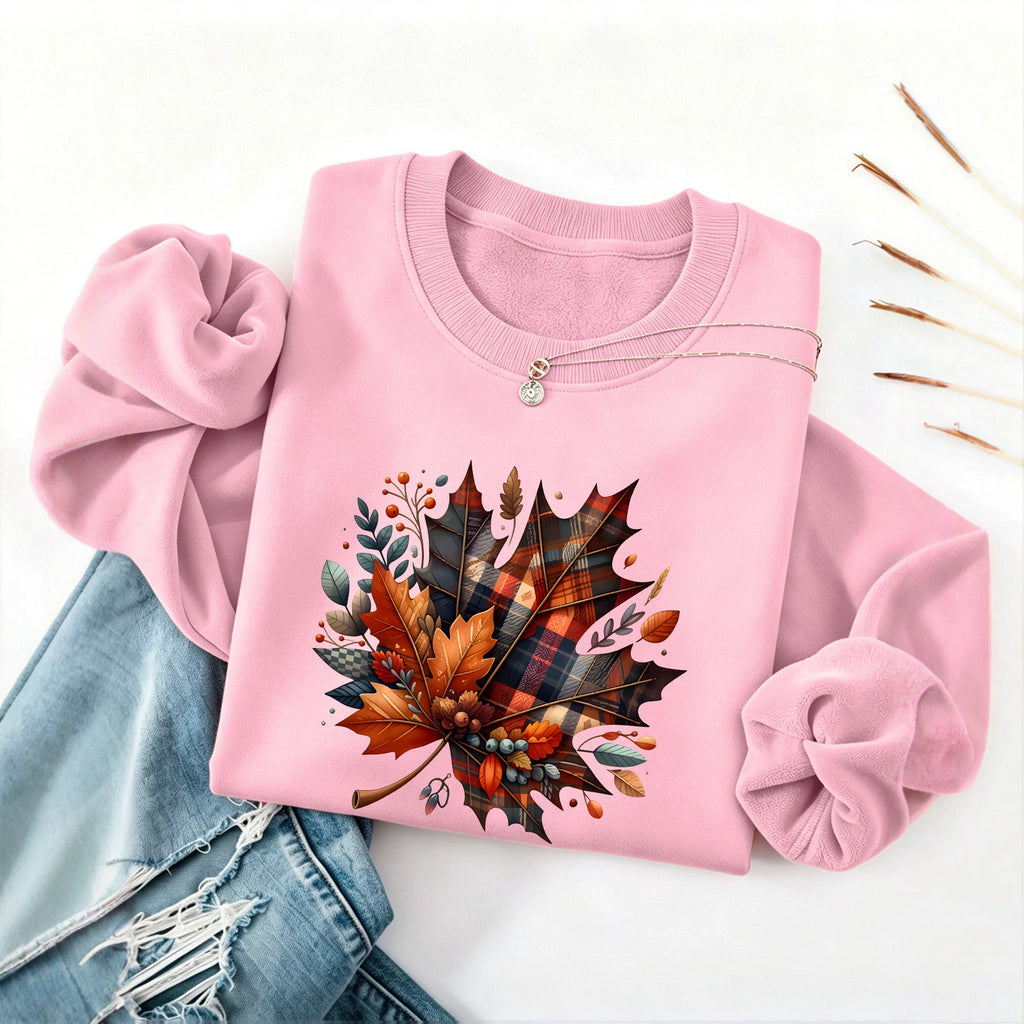 Round neck fleece hoodie