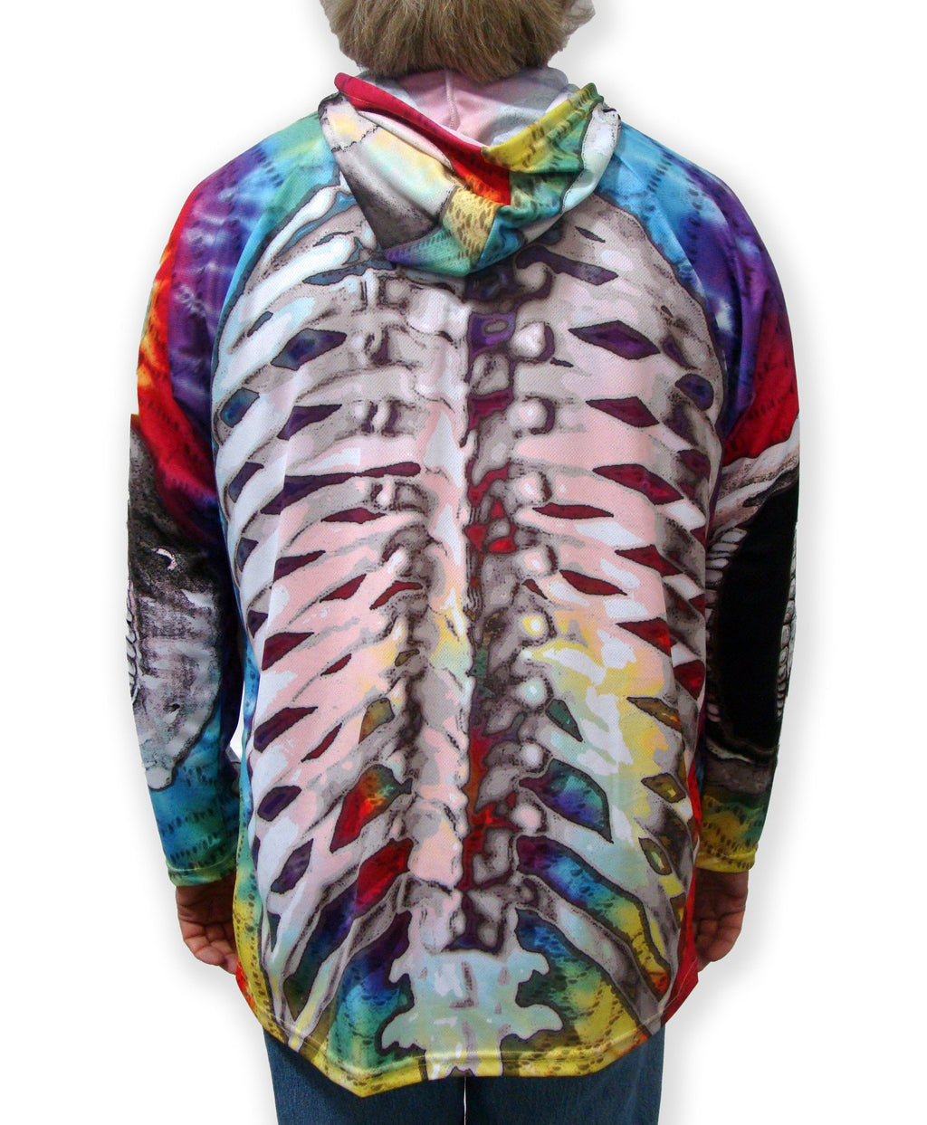 SKELETON in GREY Hoodie Sport Shirt by MOUTHMAN®