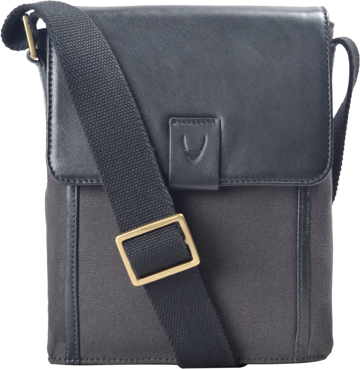 Aiden Genuine Leather and Canvas Mini Crossbody Men/Women Messenger Bag/Travel Bag / 10.5" iPad Bag