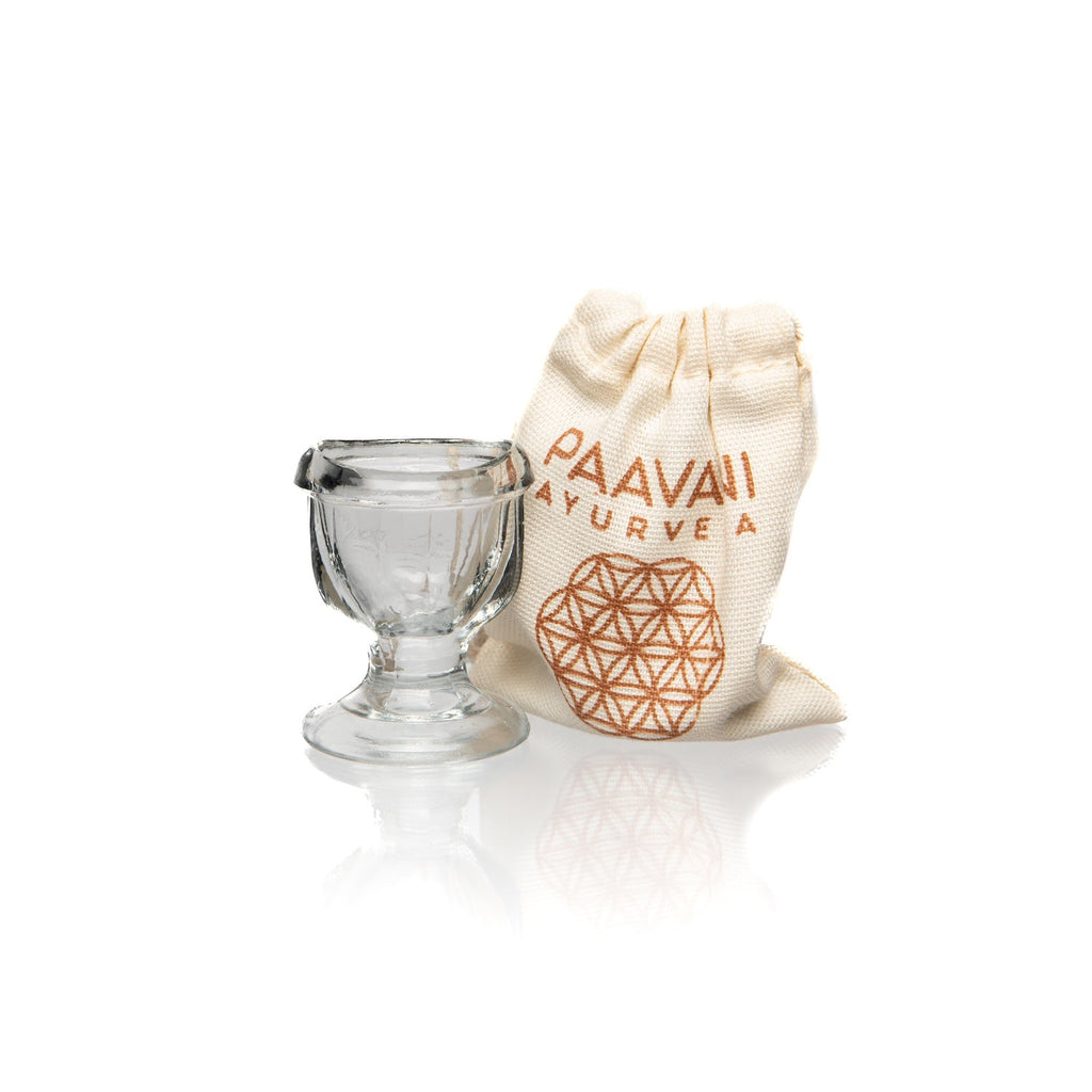 Glass Eye Wash Cup | Ayurvedic Eye Cleansing to Hydrate & Brighten