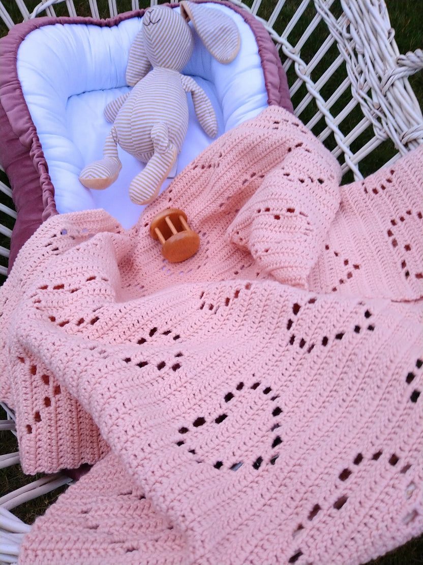 Chelsea Heart Baby Blanket