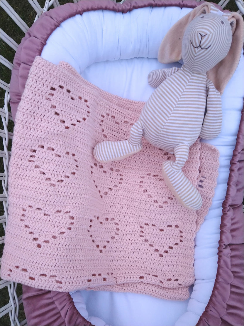 Chelsea Heart Baby Blanket