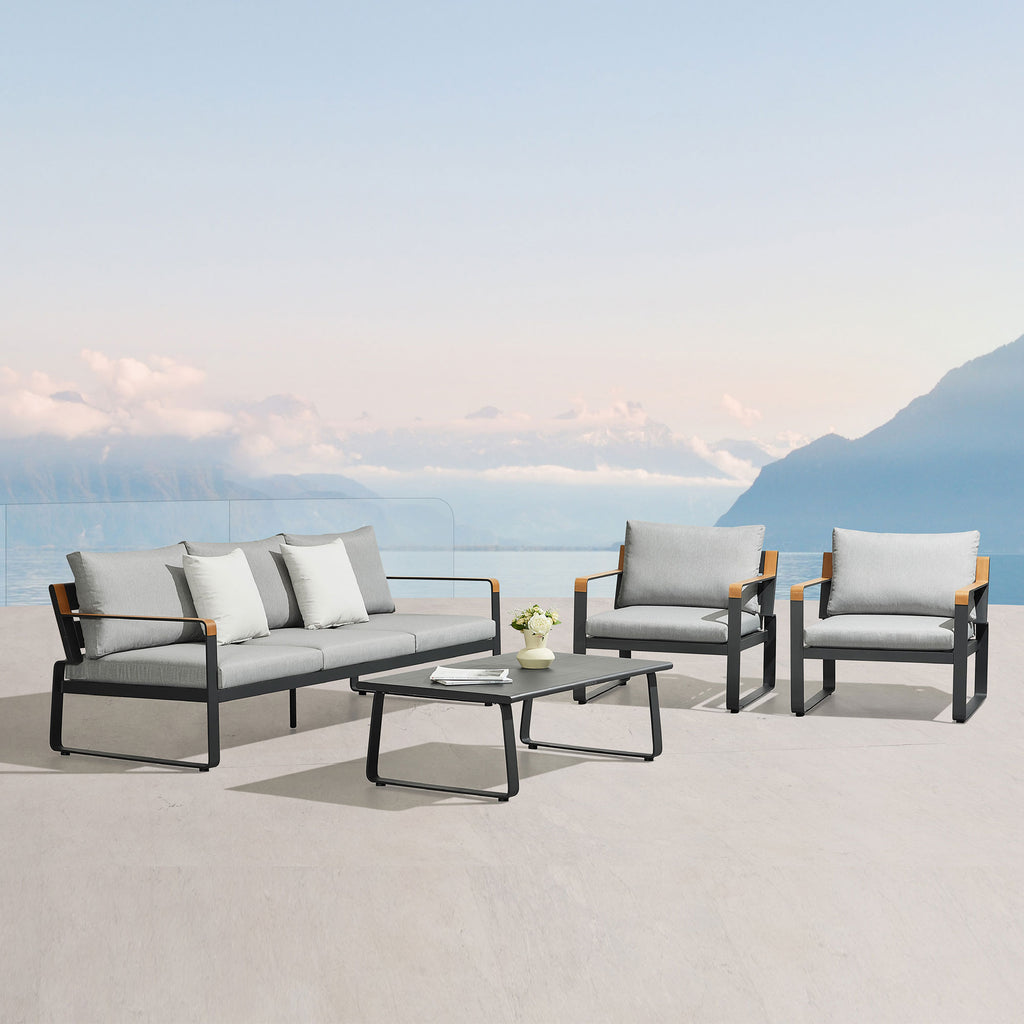 HIGOLD Denea 5-Seater Outdoor Seating Group With Aluminum Frame