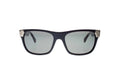 Shiny Black With Gold Tone Metal Wayfarers