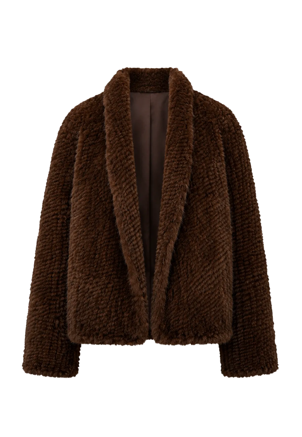 Dream Traveler Mink Vintage Light Luxury Texture Three-Dimensional Silhouette Knitted Mink Coat