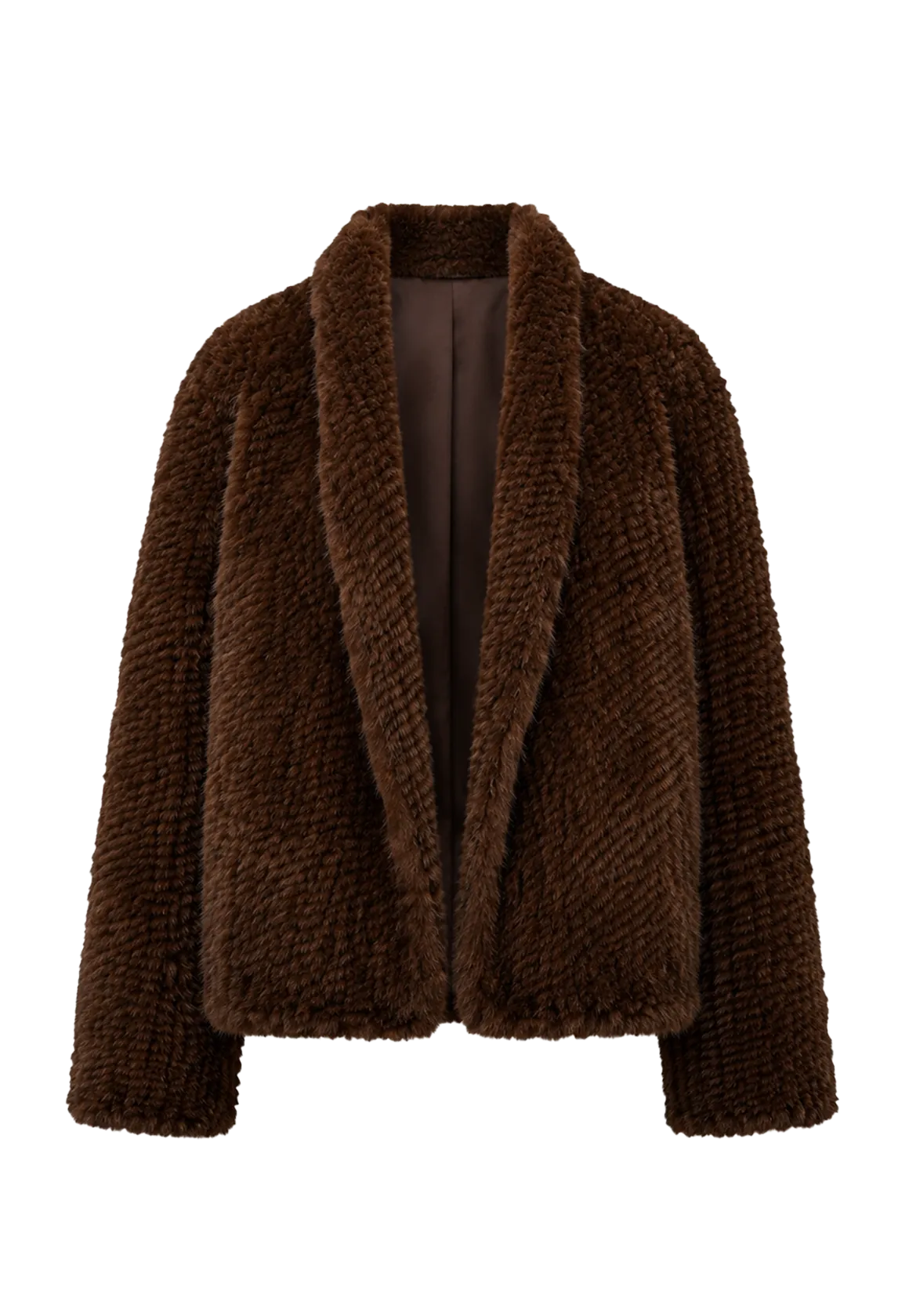 Dream Traveler Mink Vintage Light Luxury Texture Three-Dimensional Silhouette Knitted Mink Coat