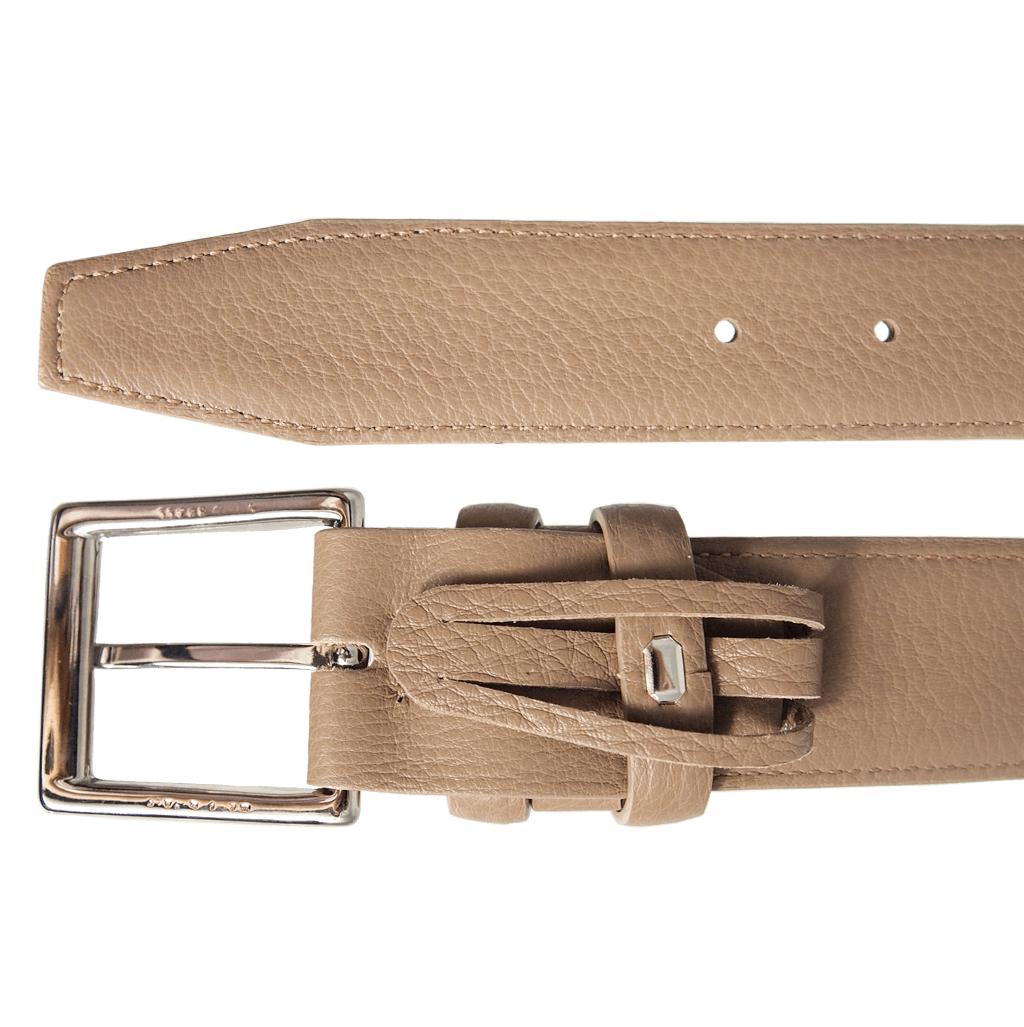 34 Mm Duo Ply Leather Belt Beaver