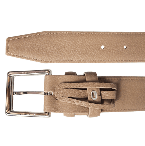 34 mm dubbelt läderbälte, bäver