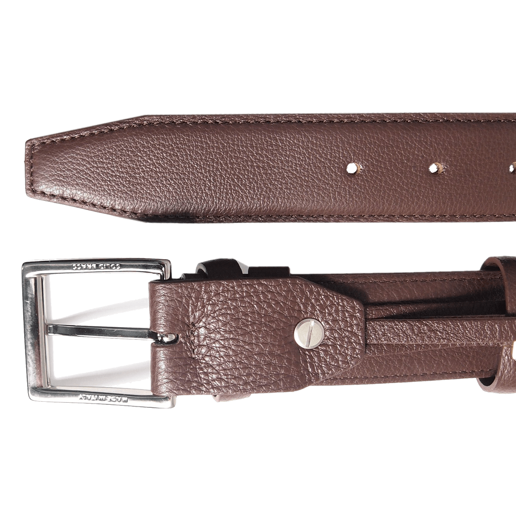34 Mm Duo Ply Leather Belt Brown