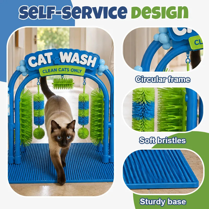 Kattshampo Massageborste Båge