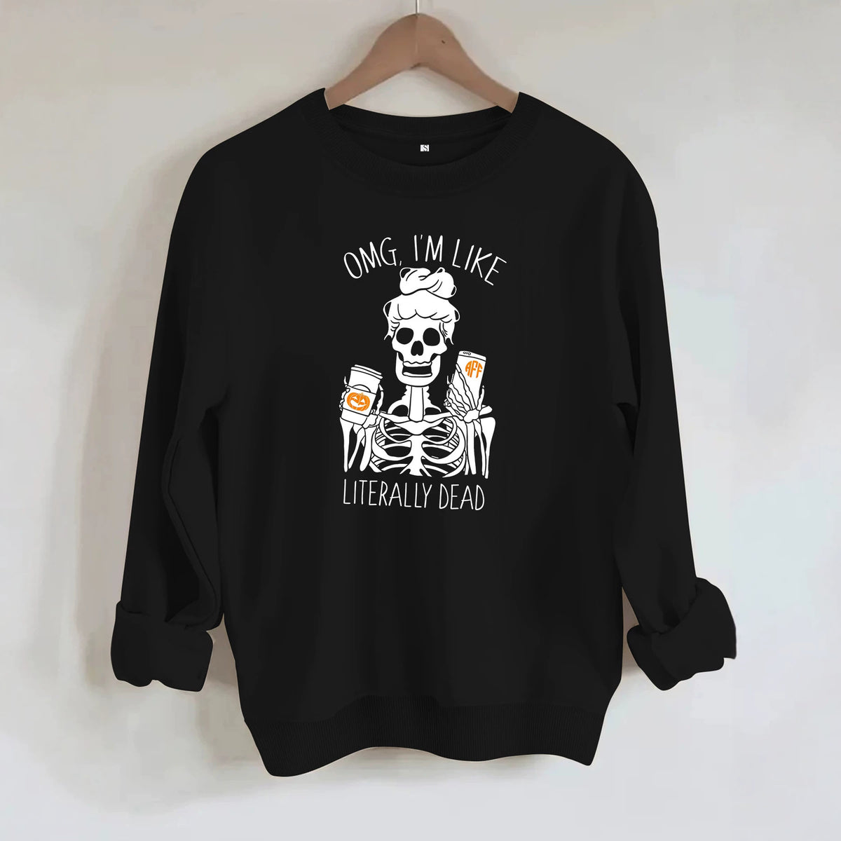Sudadera con capucha de forro polar y manga larga