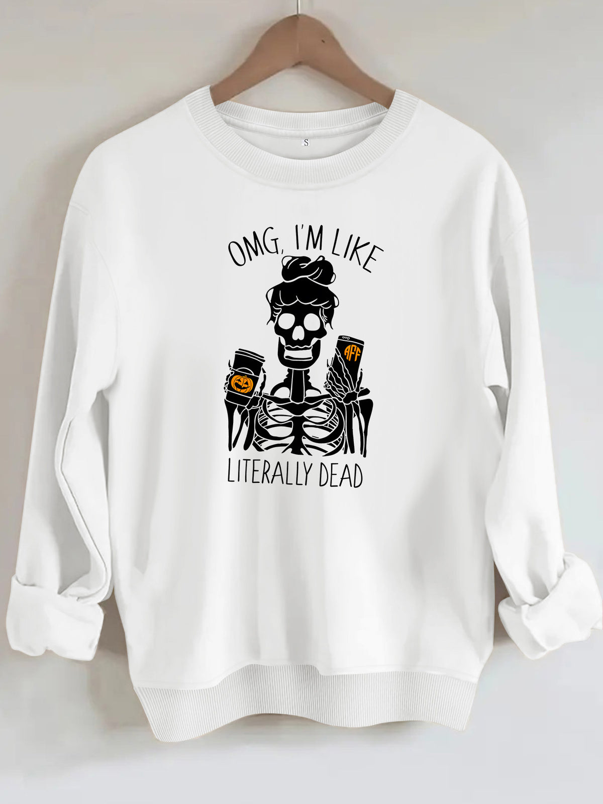Sudadera con capucha de forro polar y manga larga