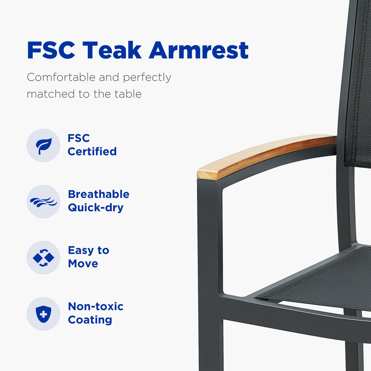 Juego de comedor extensible para exteriores Heck de teca para 10 personas