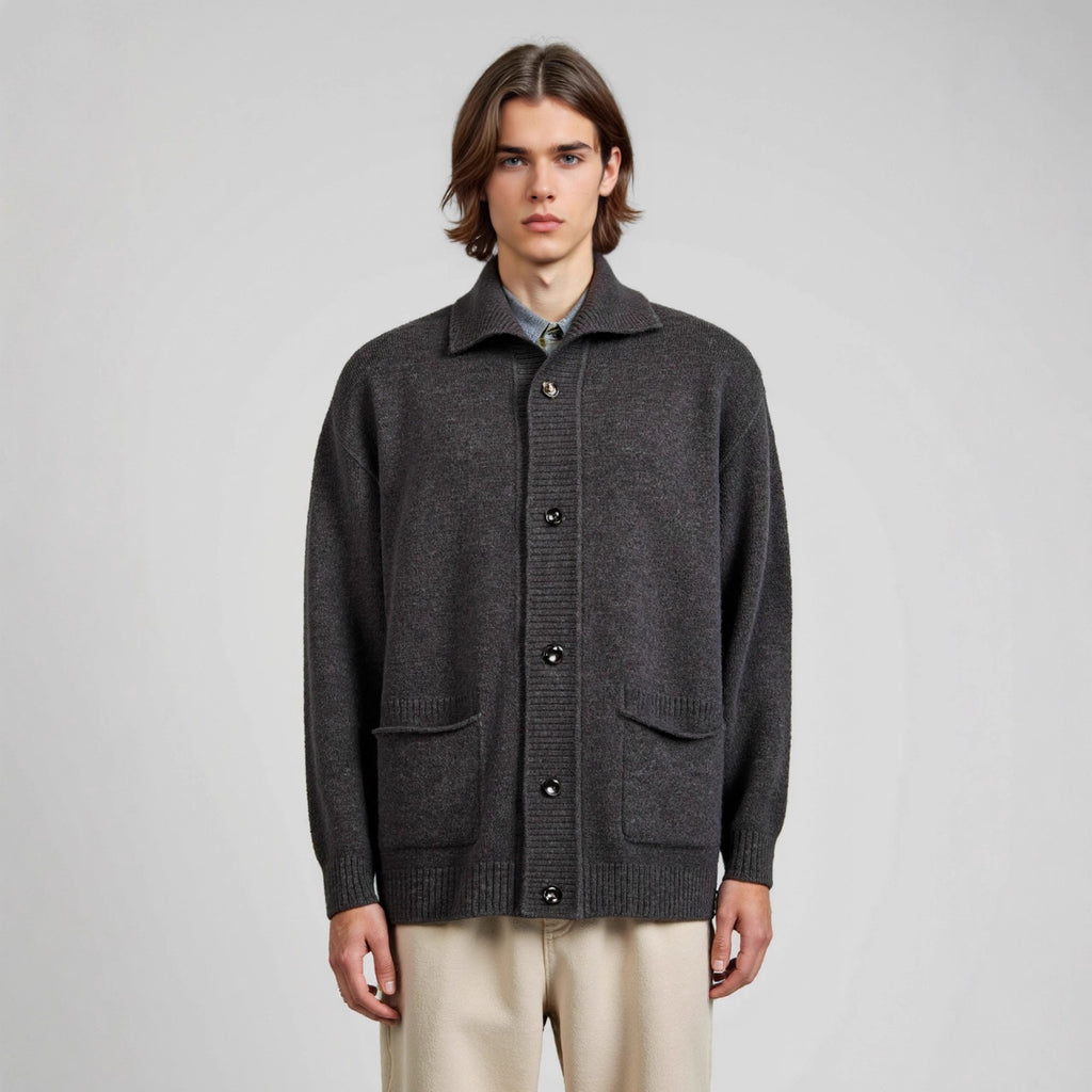 Collar cardigan sweater