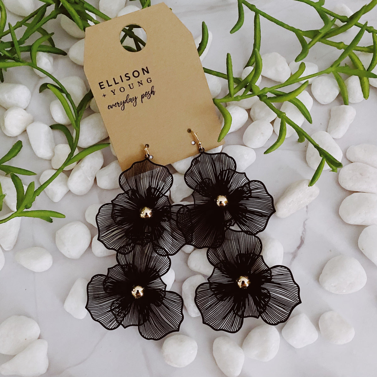 Pendientes Royal Garden Double Bloom