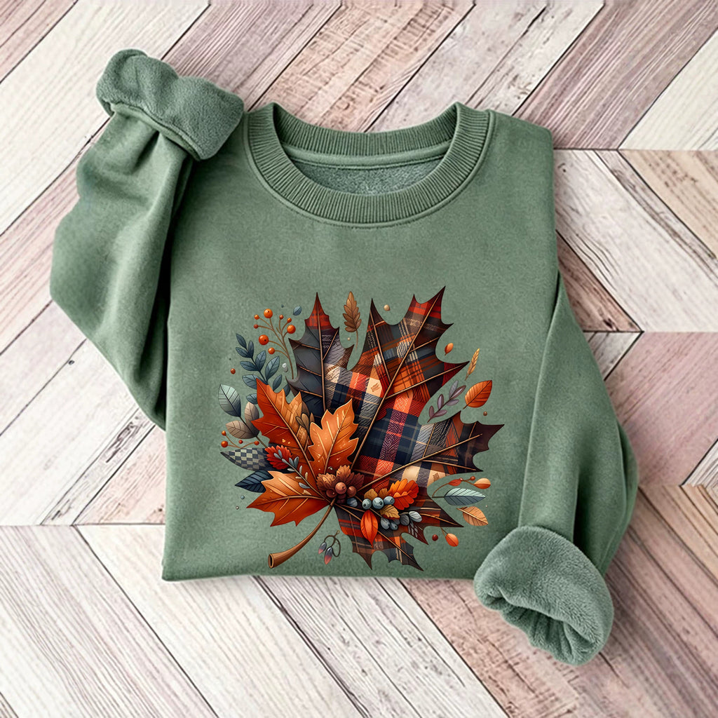 Round neck fleece hoodie