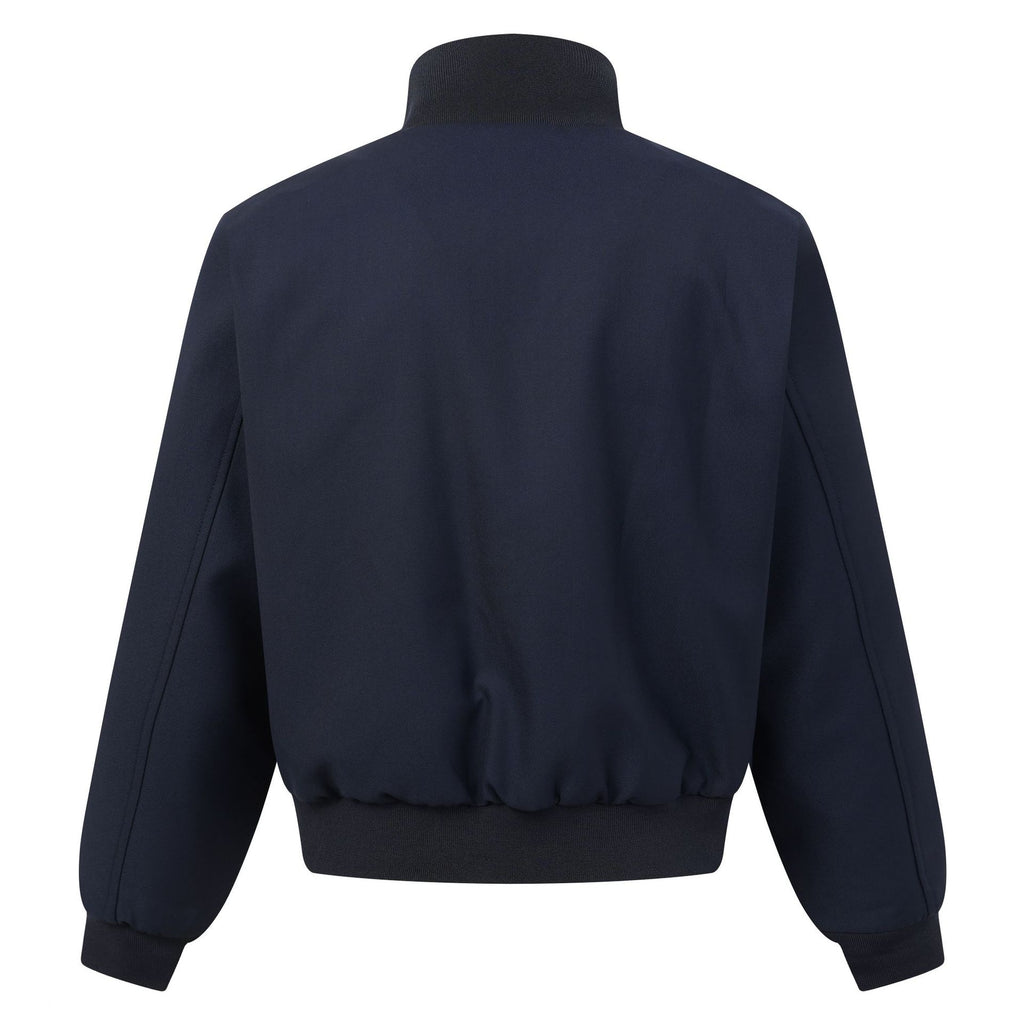 Men's Jacket Metal Snap Button Stand Collar Loose Fit Workwear Coat