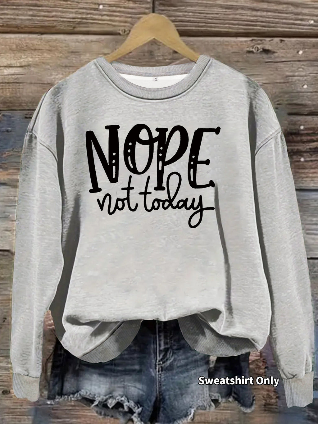Loose velvet sweatshirt