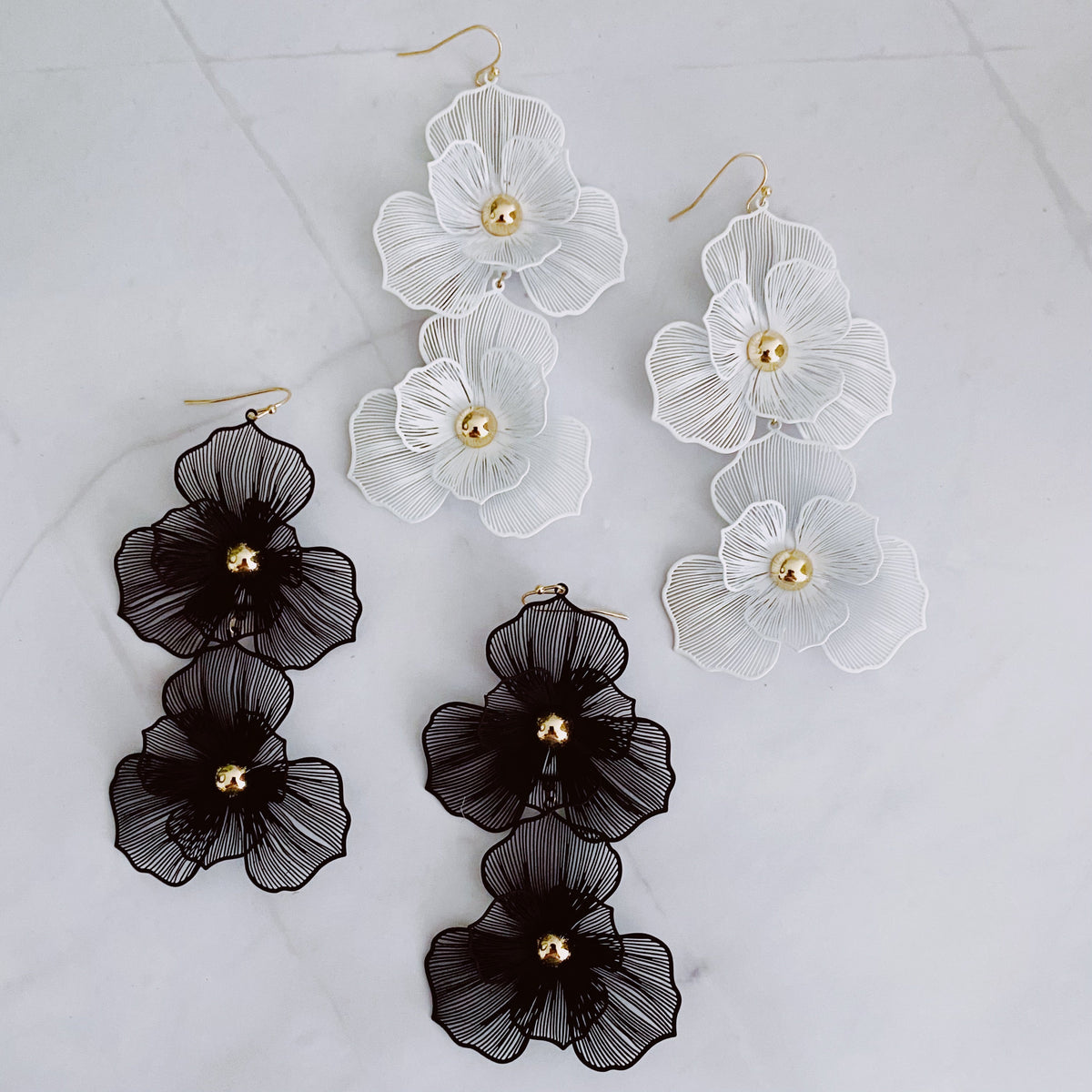 Pendientes Royal Garden Double Bloom