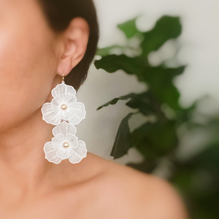 Pendientes Royal Garden Double Bloom