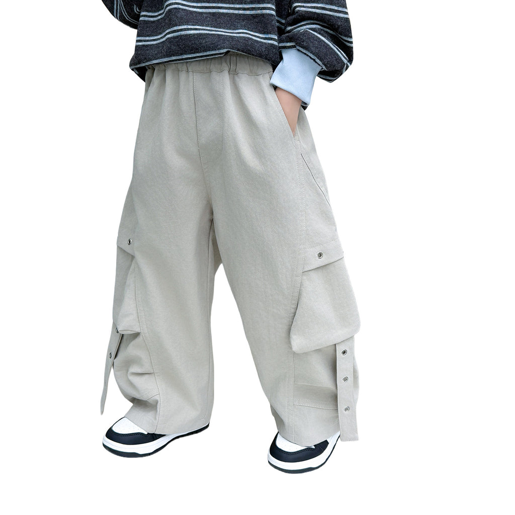 Boys  Style Casual Straight Leg Pants
