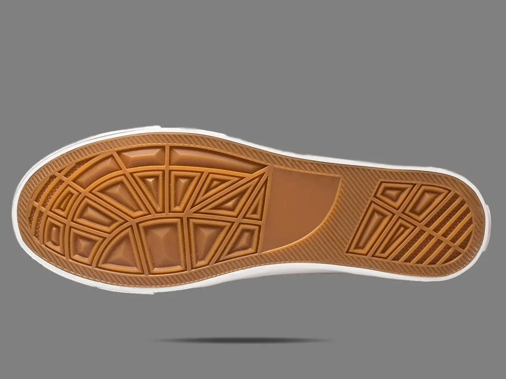 Zapatillas de lona retro blancas y negras unisex - Plantilla acolchada