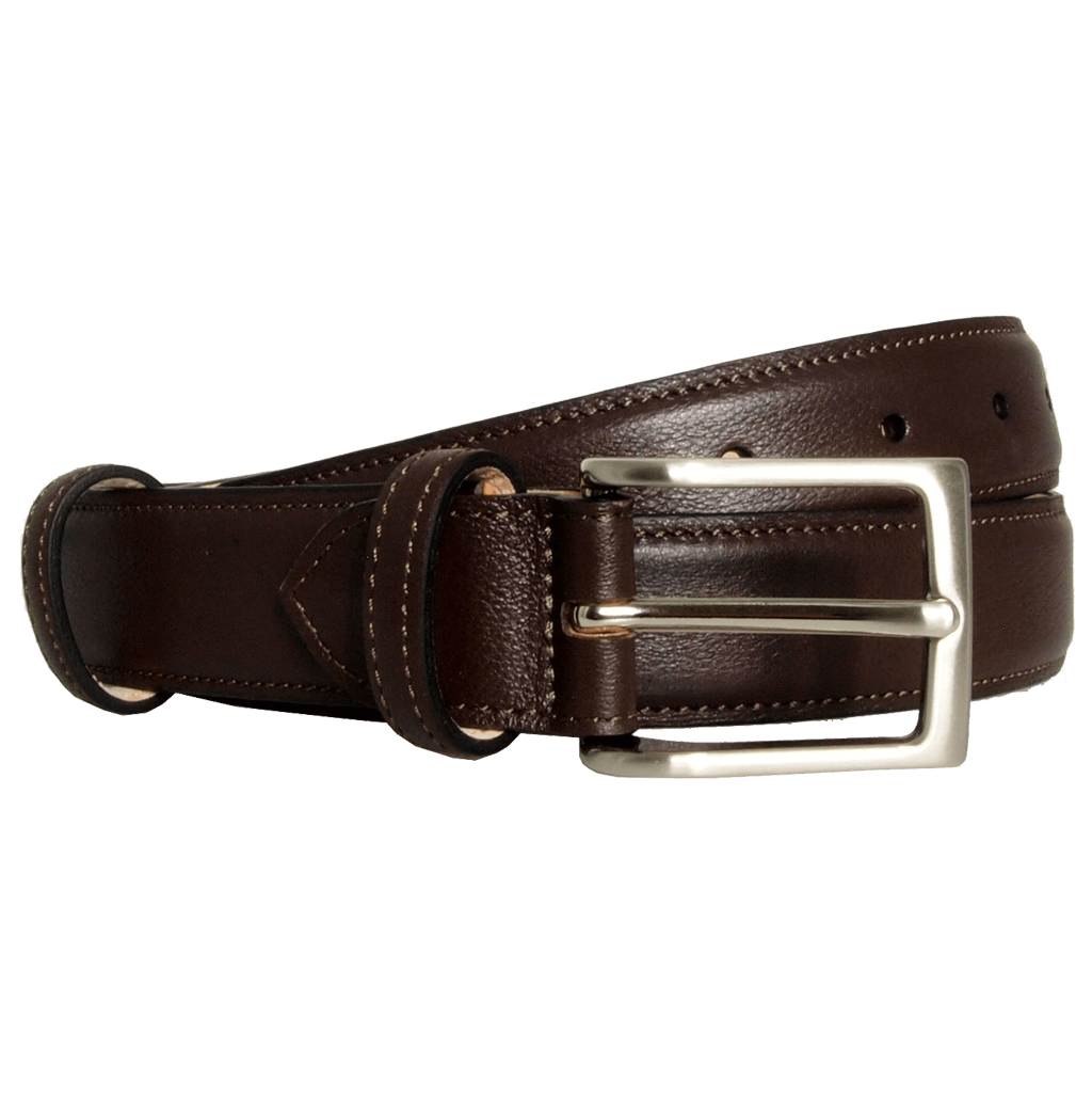 30 Mm Sartorial Fine-Grained Leather Belt Brown