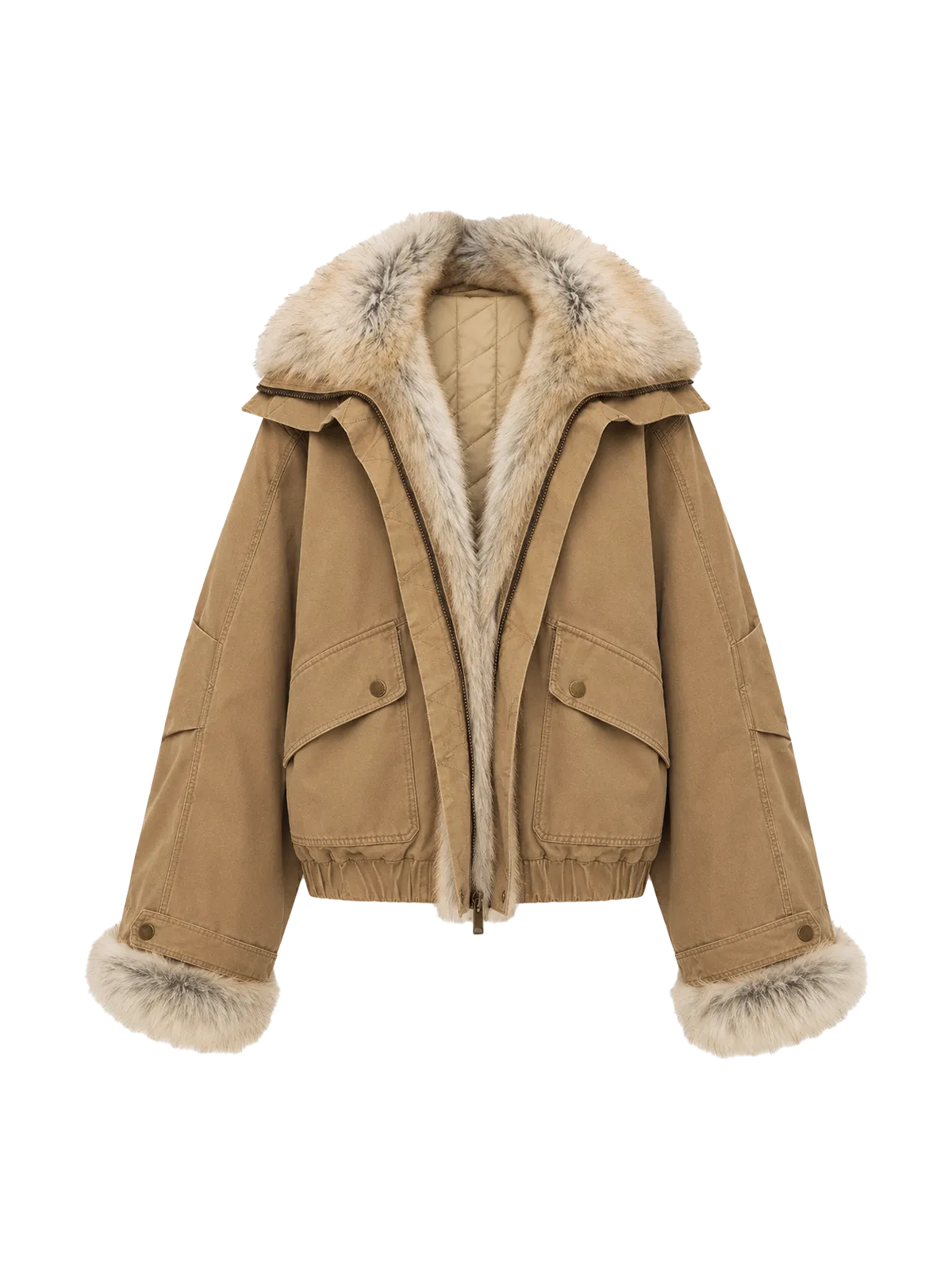 Firelady Fur Women‘s Cropped Fur Parka