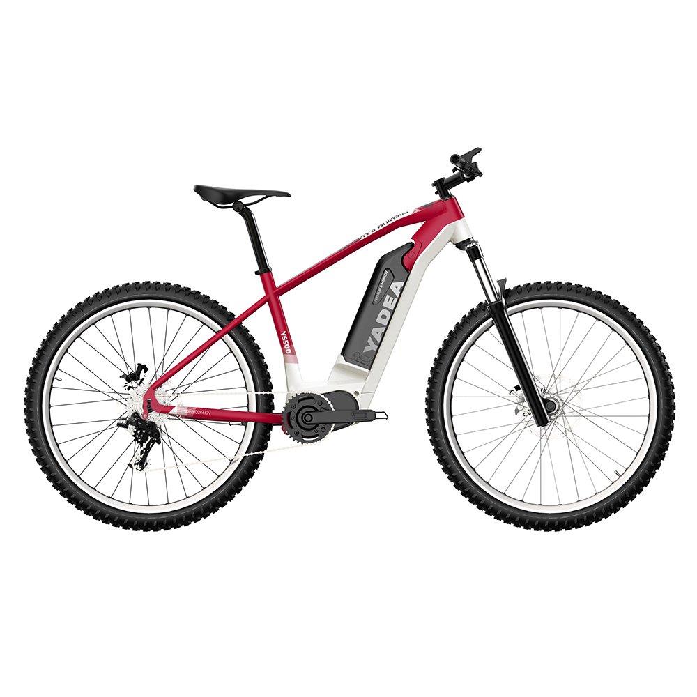 Bicicleta eléctrica para adultos con almacén en la UE, motor central Yadea YS500 de 9 velocidades, 350W, 36V, 25 km/h y 100 km de autonomía