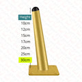 KAK 4Pcs Black Furniture Leg Gold Table Feet Replacement Cabinet Sofa Metal Feet With Screws 800KG Non-Punch Furniture Hardware