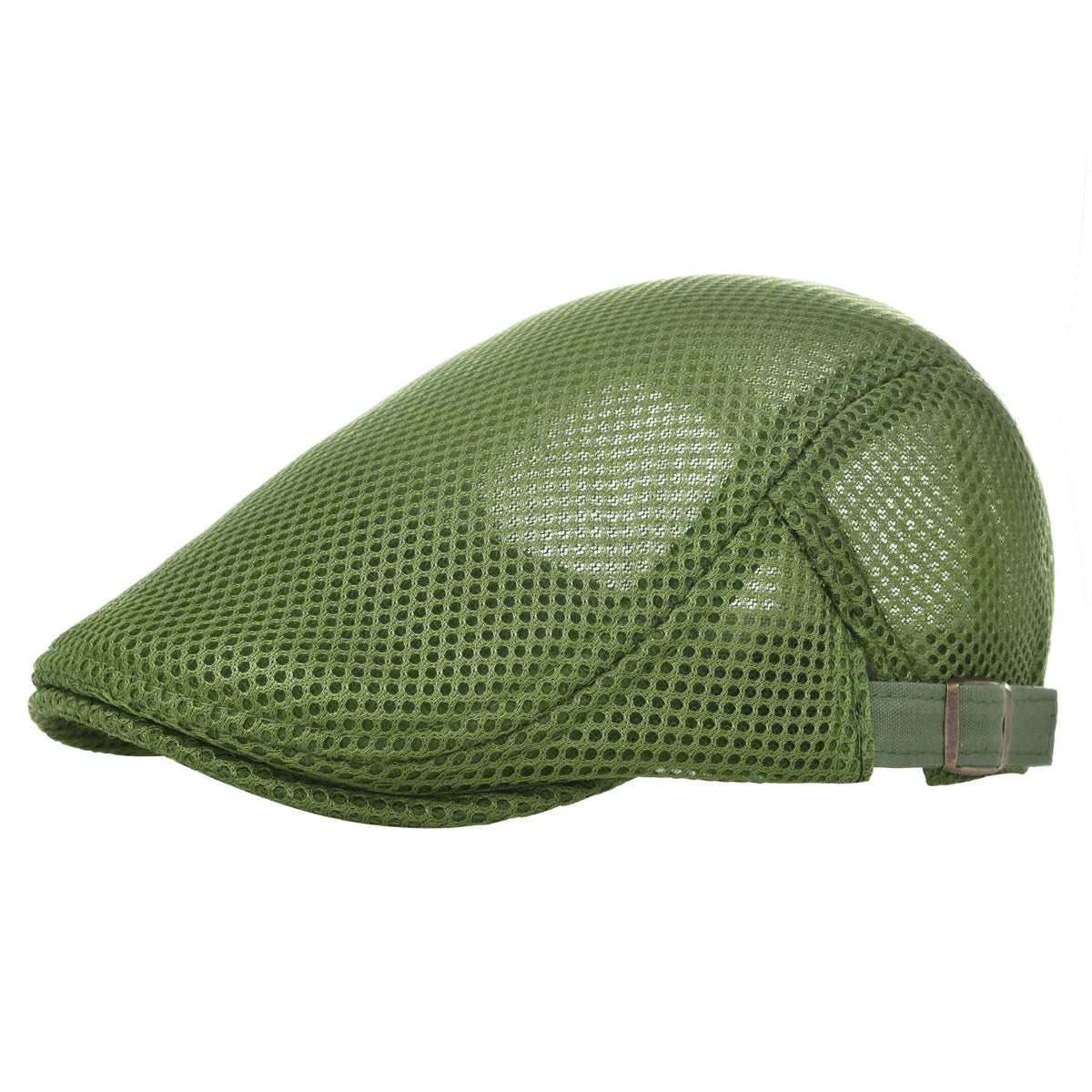 VOBOOM Summer Men Women Casual Beret Hat Ivy Flat Cap Cabbie Newsboy Style Gatsby Hat Adjustable Breathable Boina Mesh Caps 124