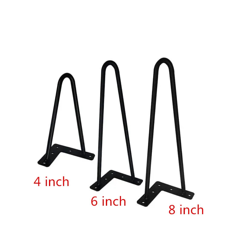 4pcs 4/6/8 Inch Iron Metal Table Desk Legs Home Accessories Simple Table Legs Modern Furniture Wire Legs