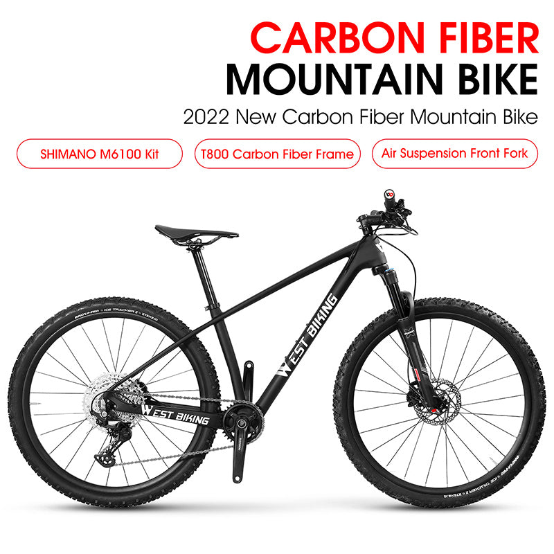 Bicicleta de montaña WEST BIKING de 27.5 pulgadas, alta calidad, ligera, con suspensión eficiente, nuevo diseño y 11 velocidades.