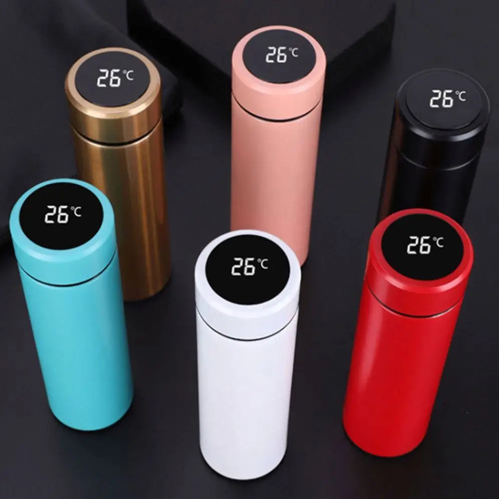 Temperature Display Thermos Stainless Steel Intelligent Water Bottle 500ml Smart Digital Thermos